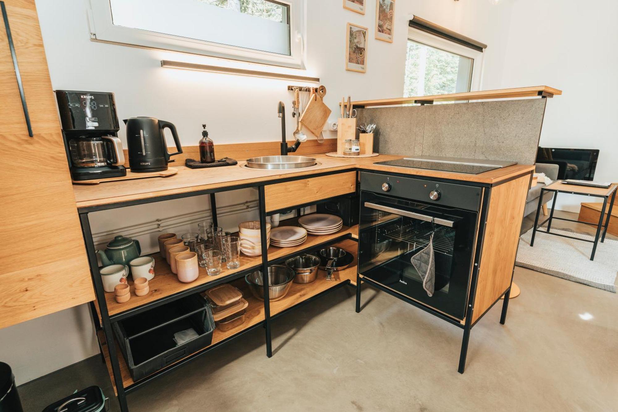 Modernes Tinyhouse Trailer Cabins Am Waldrand - Mit Seezugang Eging am See Zewnętrze zdjęcie