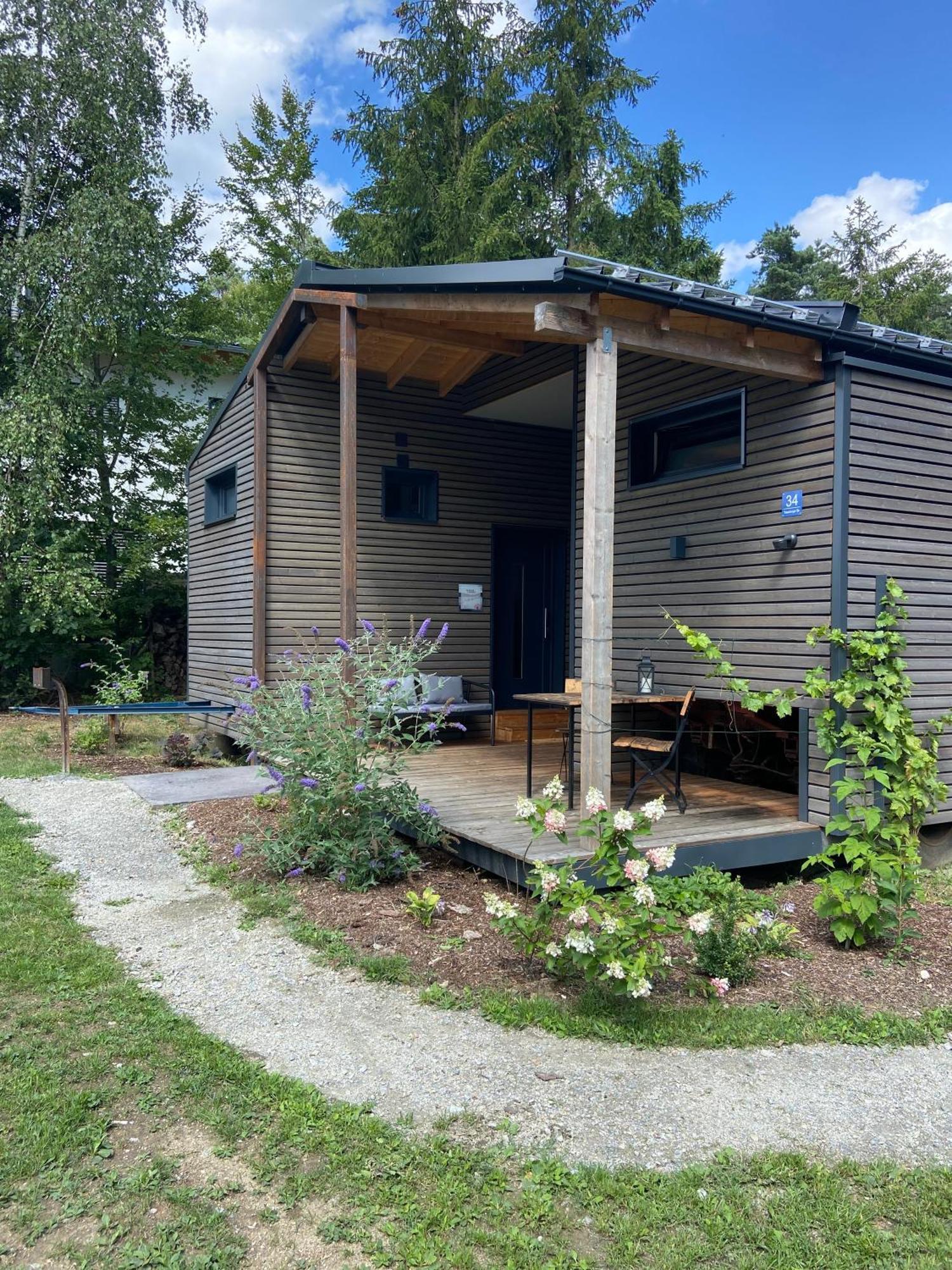 Modernes Tinyhouse Trailer Cabins Am Waldrand - Mit Seezugang Eging am See Zewnętrze zdjęcie