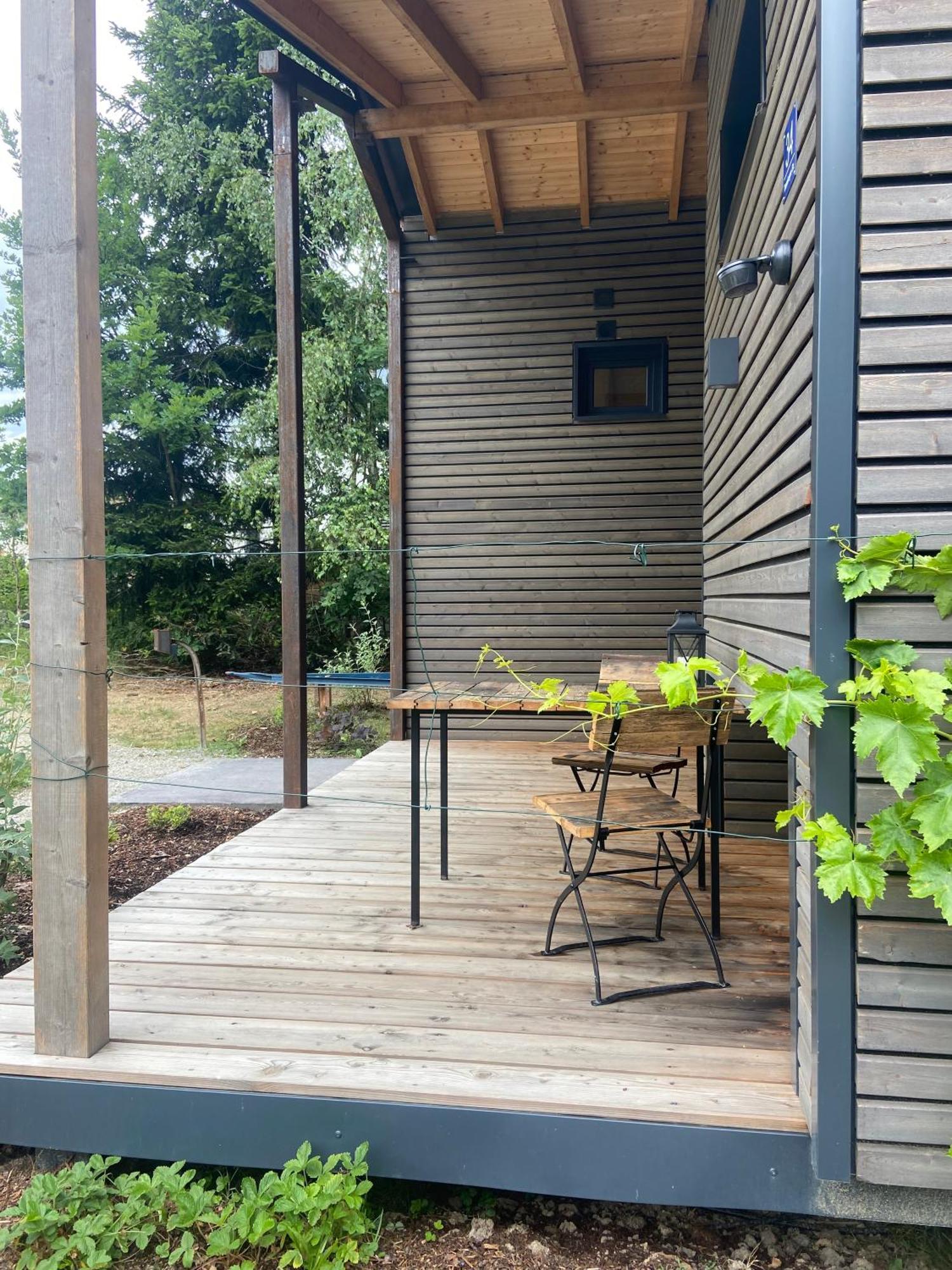 Modernes Tinyhouse Trailer Cabins Am Waldrand - Mit Seezugang Eging am See Zewnętrze zdjęcie